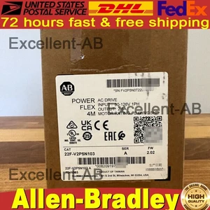 New AB POWERFLEX 4M 22F-V2P5N103 0.5HP AC Drive Sealing Fast Ship US Free Tax - Picture 1 of 11