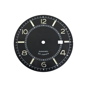 Green Luminous 36.5mm Watch Dial Face Plate Replacement for NH35 Movement Watch - Foto 1 di 12
