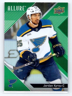 2024-25 Upper Deck Allure #76 Jordan Kyrou Green Rainbow #/99 - Image 1 of 2