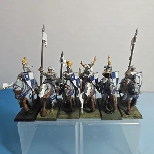 Knights Errant Bretonnia Warhammer Fantasy The Old World x6 Plastic  - Picture 1 of 12