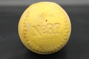 VTG Official NERF Foam Baseball / Made In USA / Yellow / 1980s - Picture 1 of 5