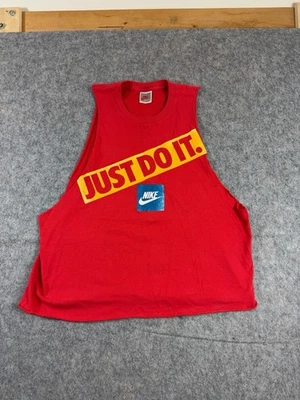 Vintage Nike Tank Top Gray Tag 90s Just Do It Jordan Shirt Size Medium - Image 1 of 4