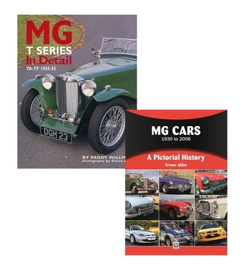Juego de 2 libros MG Cars 1930 a 2006 y MG T Series en detalle Foto 1 de 3