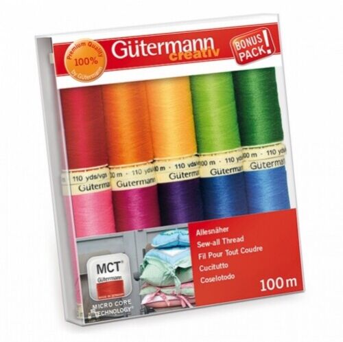 Gutermann Sew All Thread Set Bright - per pack