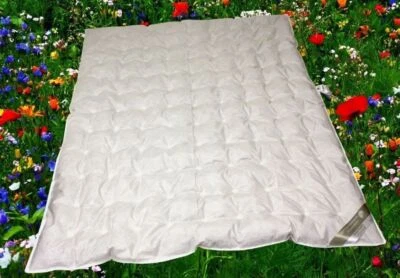 Hofmann Sommerdecke Daunendecke Punktstepp 155x220 cm 100% Daunen superleicht - Bild 1 von 4