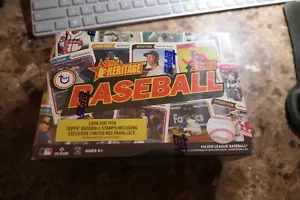 2023 MLB Topps Heritage Baseball Card Mega Box 17 Packs NEW SEALED 156 Cards - Picture 1 of 3