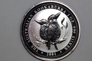 Fast Shipping: One Nice 2001 1oz 999 Fine Silver Perth Mint Kookaburra (NUM2201) - Picture 1 of 12