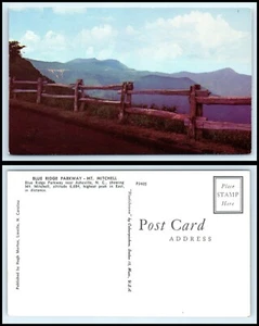 NORTH CAROLINA Postcard - Blue Ridge Parkway Showing Mt. Mitchell H7 - Picture 1 of 1