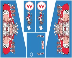 JOKERZ Jokerz! Juego de calcomanías de gabinete de máquina de pinball - Imagen 1 de 1