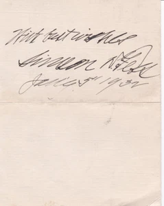 SIMEON D. FESS, U.S. CONGRESSMAN from OHIO & EDUCATOR - 1932 AUTOGRAPH - Picture 1 of 2