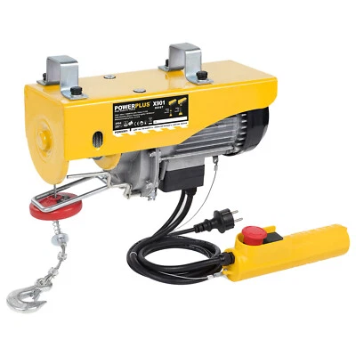 Powerplus Hebezug Seilzug 200-400 kg Seilwinde Elektroseilzug Garagenkran