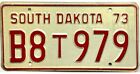*BARGAIN BIN*  1973 South Dakota TRUCK License Plate #B8T979