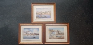 3 Framed Miniature Prints of St Ives , Cornwall - Picture 1 of 5