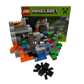 Retired 2014 Lego Minecraft Set 21113 The Cave Complete Manual No Box
