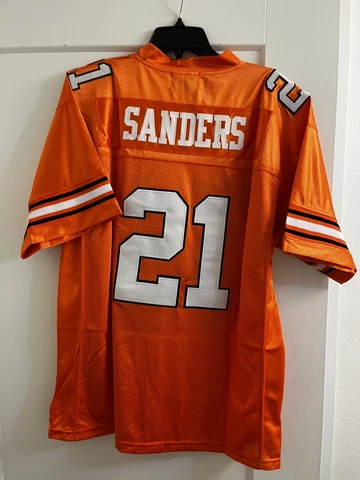 BARRY SANDERS OKLAHOMA STATE JERSEY. SIZE LARGE Cover