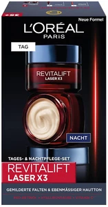 L'Oréal Paris set de regalo, Revitalift Laser x3 crema de día antienvejecimiento + crema de noche - Imagen 1 de 7