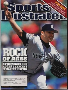 Roger Clemens New York Yankees Sports Illustrated September 10, 2001 - Picture 1 of 1