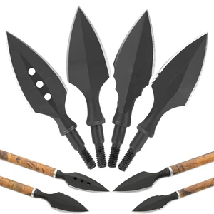 Archery Traditional Arrowheads Screw Points Retro Broadheads Bow Hunting Target - Picture 1 of 16