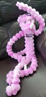 Multipet 32" Rhino Dog Toy w/5 Squeakers, Purple,Crimpy Cuddlers New - Image 1 of 4