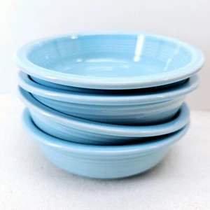 set 4 -19 OZ MEDIUM CEREAL SOUP BOWL sky blue 6 7/8" FIESTA WARE new - Picture 1 of 3