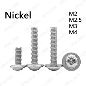 Tornillos de cabeza con cuello M2 M2.5 M3 M4 níquel Phillips empotrados cruzados - Imagen 1 de 6