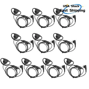 10PCS D Style Earpiece Headset fits for CP150 CP160 CP180 CP185 CP200 Radio - Picture 1 of 6