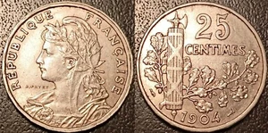 France - III Republic - 25 Cents Patey 1904 Ttb ! F.169/1 - Picture 1 of 1