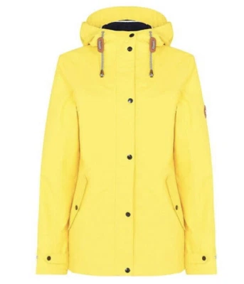 New Womens Gelert Full Zip Lightweight Coast Waterproof Jacket Yellow RRP£84.99 - Image 1 of 4