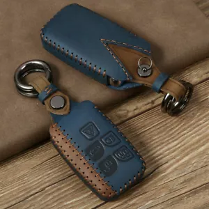 For Range Rover Land Rover Sport Discovery Leather Car Key Fob Case Cover Holder - Bild 1 von 7