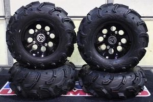 POLARIS SPORTSMAN 570 26" MAXXIS ZILLA ATV TIRE & 26X BLK WHEEL KIT POL3CA - Picture 1 of 7