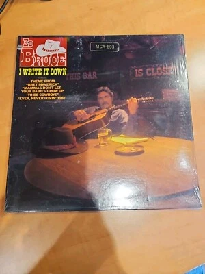 ALBUM LP, ED BRUCE, I WRITE IT DOWN, SEALED - Image 1 of 4