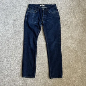 ACNE STUDIOS Roc Raw Dark Wash Jeans 31"x32" (ACTUAL 31"x30") Slim Straight FADE - Picture 1 of 19