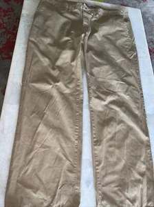 Men's Alan Flusser Khaki  Brown Pants Size 40/30 - Picture 1 of 6