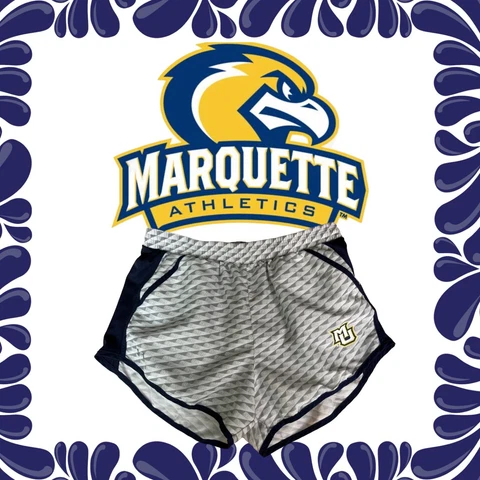 Marquette University Shorts women Sz M Elastic Waist Athletic Track Cover