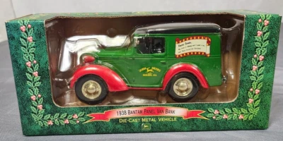 Ertl John Deere Christmas  1938 Bantam Panel Van Bank Diecast "Dear Santa" - Image 1 of 4