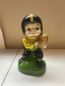 Vintage Russ Berries Football Player Coin Bank Black And Gold Steelers - Bild 1 von 3