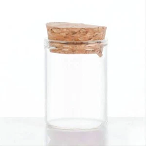 Glas Fläschchen mit Korken Flaschen Mini Reagenz Gläser Deko klein 15 ml 4x3 cm - Bild 1 von 1