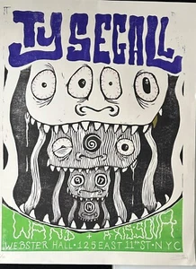 Ty Segall Brooklyn, NY 2014 LINOCUT by Dan Curran scratch and dent - Picture 1 of 3