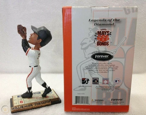 San Francisco Giants Willie Mays Catch Legends Forever Collectible Bobblehead Cover