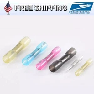 50-300 STCK. Schrumpfdraht Stoßverbinder Isoliert Crimpklemmen 26-10 AWG - Bild 1 von 27