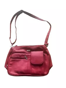 Ladies Lorenz Accessories Ladies Red Handbag 28x24x14 Cms Phone Pocket Etc - Picture 1 of 4