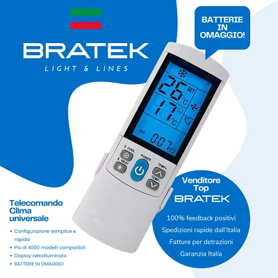 Telecomando Universale Condizionatore Mitsubishi e Tanti altri - 4000 Codici - Immagine 1 di 4