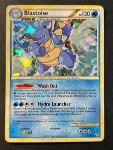 Blastoise 13/95 Cracked Ice Holo Rare HGSS Unleashed Pokemon Card - Picture 1 of 4