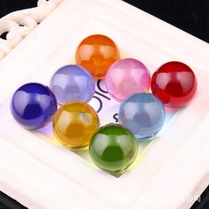 Colored crystal ball, light ball, crystal glass ball, colored bead ornament - Picture 1 of 24