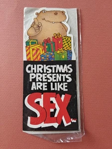 Neu Vintage lustige Weihnachtsgrußkarte Umschlag Neuheit frech 90er Retro - Bild 1 von 3