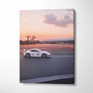 Porsche GT4 High Resolution Museum Quality Vertical Car Canvas Print #004 - Picture 1 of 14