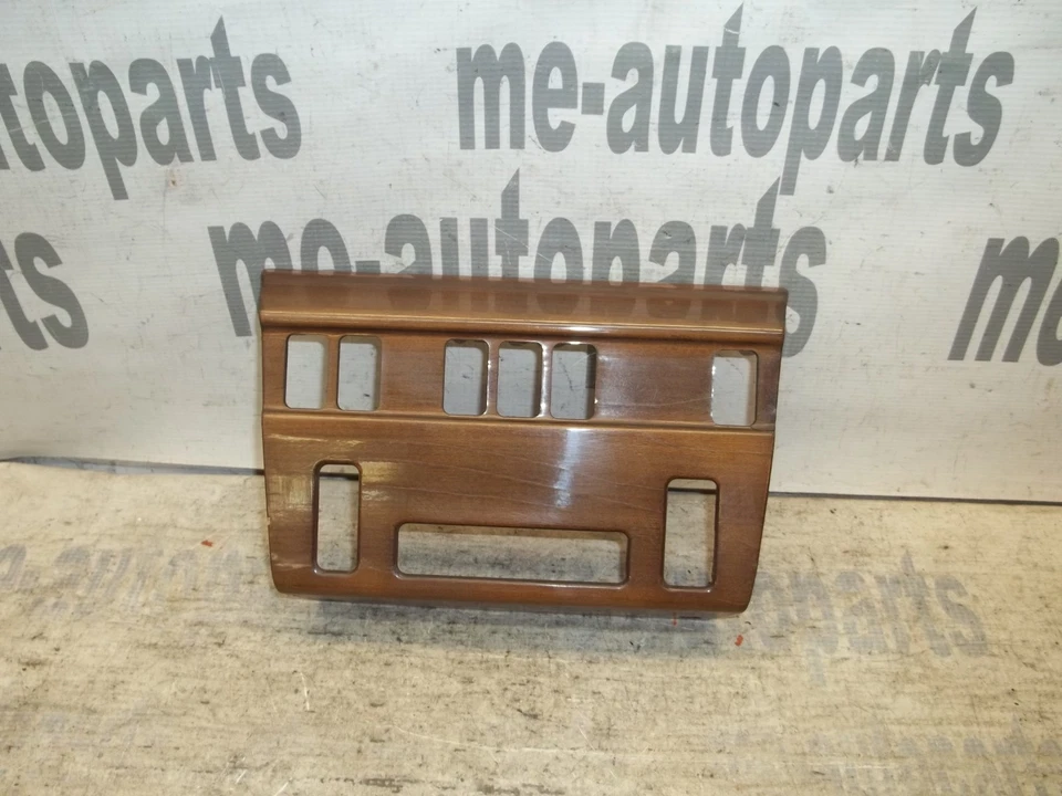 86-93 Mercedes-Benz W124 Dash Interior Woodgrain Trim Climate Control Bezel OEM - Image 1 of 4