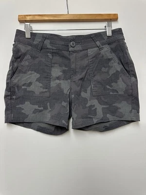 PrAna Olivia Shorts Women's 6 Gravel Camo 5”Stretch Zion UPF 50+ Outdoor Hiking - Image 1 of 4