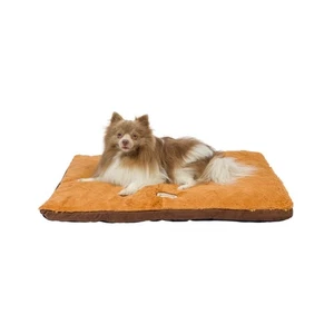 Medium Pet Bed Mat With Poly Fill Cushion In Mocha & Earth Brown - Picture 1 of 11