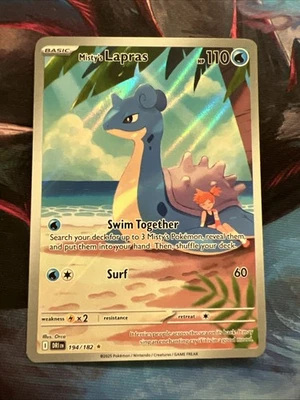 Misty's Lapras 194/182 Sv10: Destined Rivals Pokemon Card  - Image 1 of 2